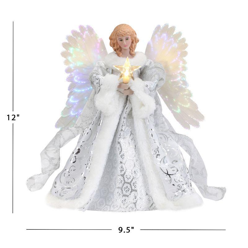 Mr. Christmas 12" Fiber Optic Animated Tree Topper - Celestial Angel