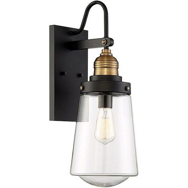 Savoy House Exterior Collections 1 - Light Pendant in  Vintage Black/Warm Brass