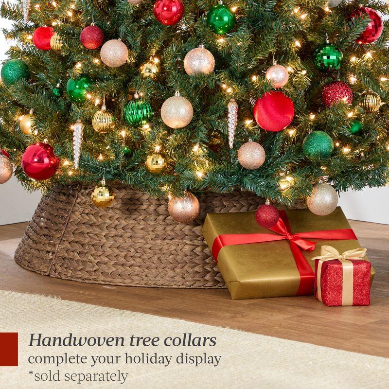 Best Choice Products 4.5ft Pre-Lit Spruce Hinged Artificial Christmas Tree w/ 200 Incandescent Lights, Foldable Stand