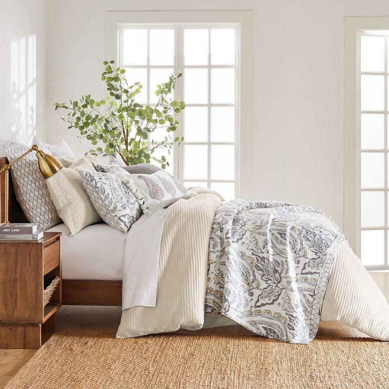 Cloud Waffle Cream Twin Comforter Set - Levtex Home