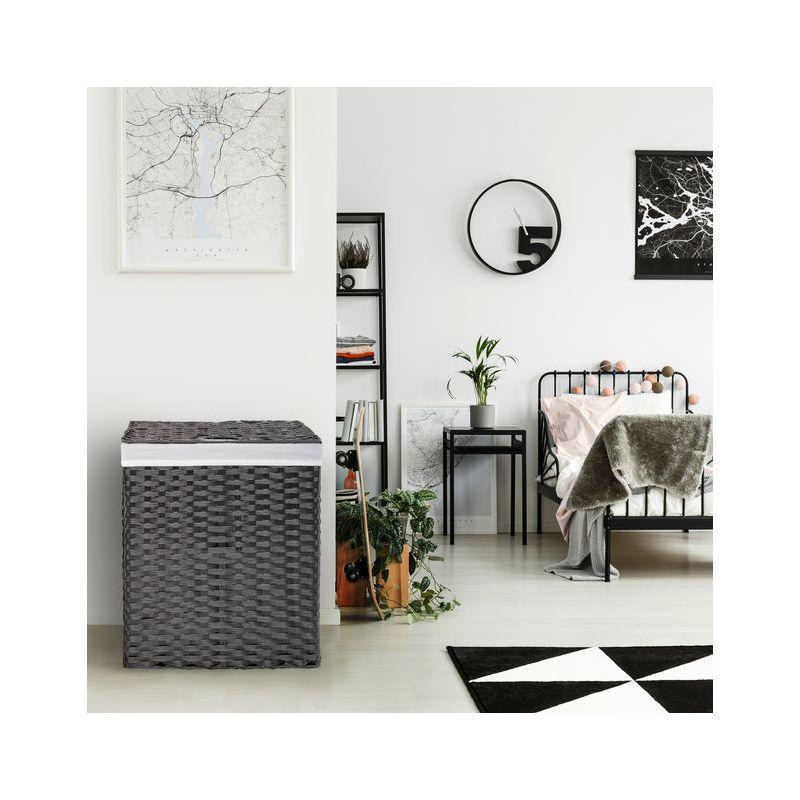 Handwoven Rectangle Laundry Hamper