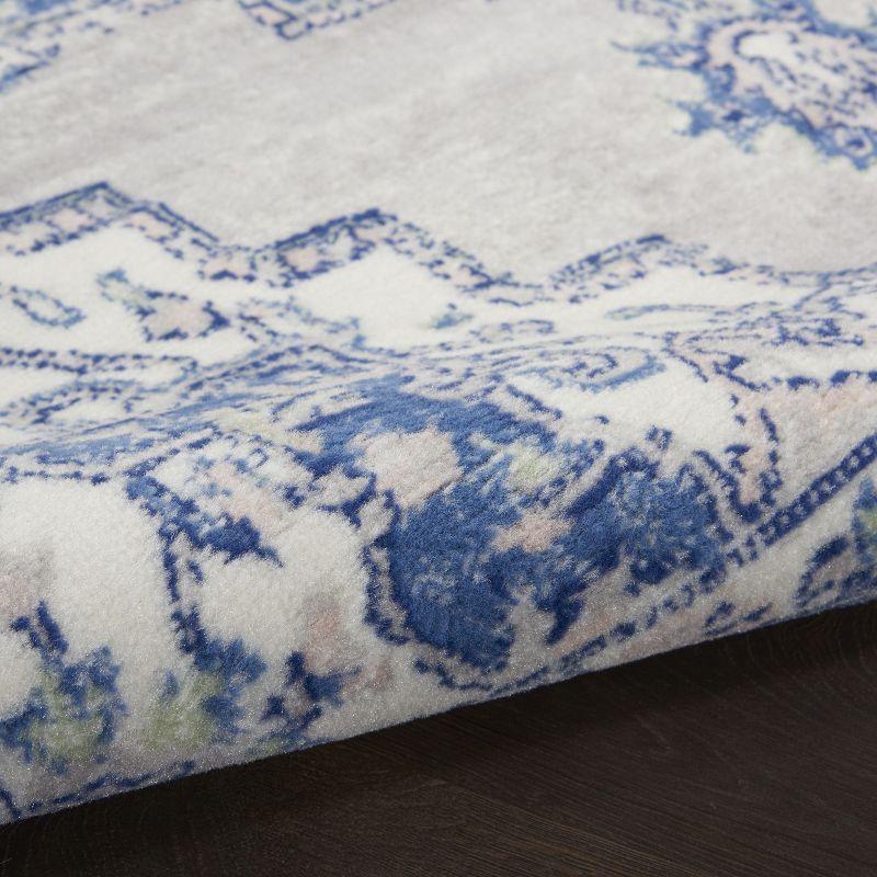 Nourison Whimsicle WHS03 Indoor only Area Rug - Grey Blue 5' x 7'