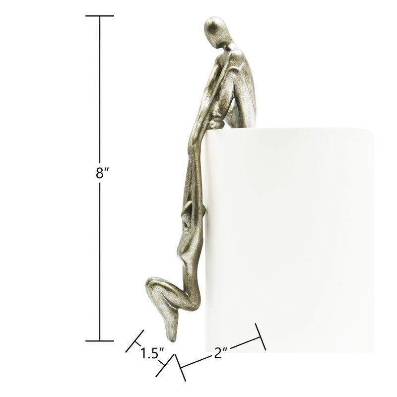 Adam & Friends Man Lifting Woman Onto Ledge Sculpture | Pewter