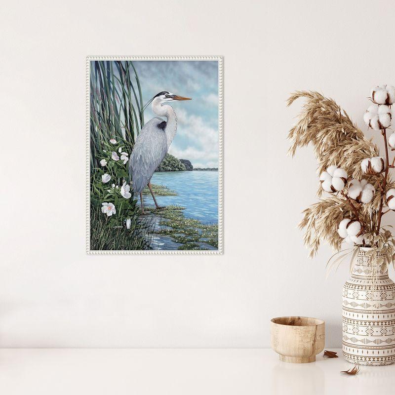 Amanti Art Great Blue Heron by James Harris Framed Canvas Wall Art