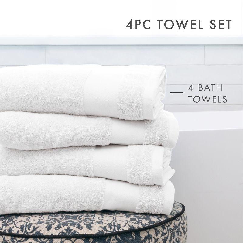 Wayfair Basics® Berner 100% Cotton Bath Towel Set (Set of 4)