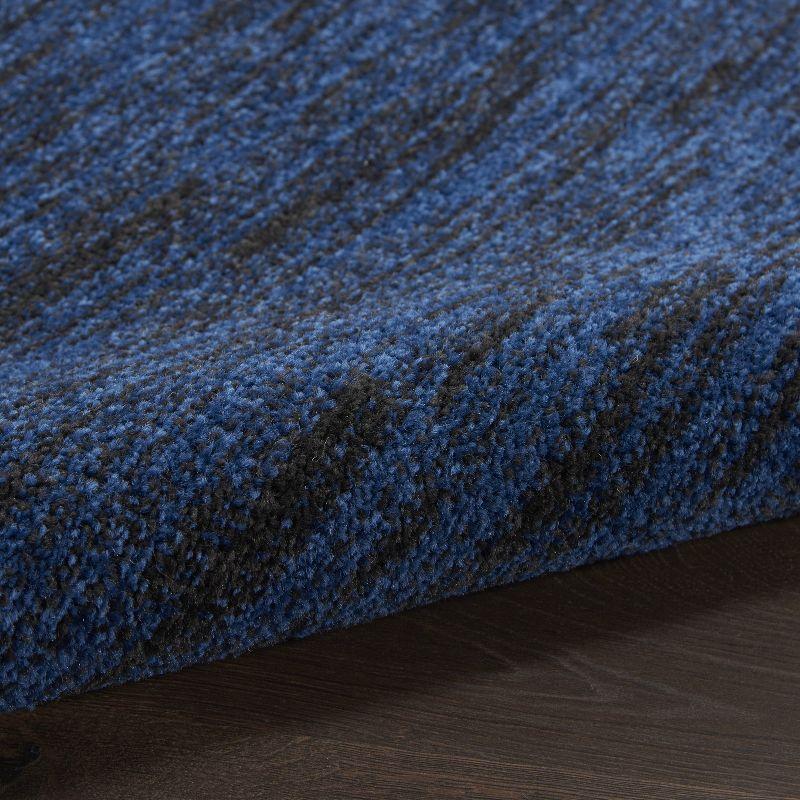 Midnight Blue Flat Woven Synthetic Indoor/Outdoor Rug