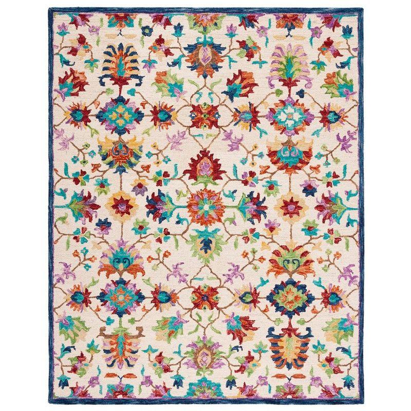 Aspen APN509 Hand Tufted Indoor Area Rug - Ivory/Blue - 8'x10' - Safavieh