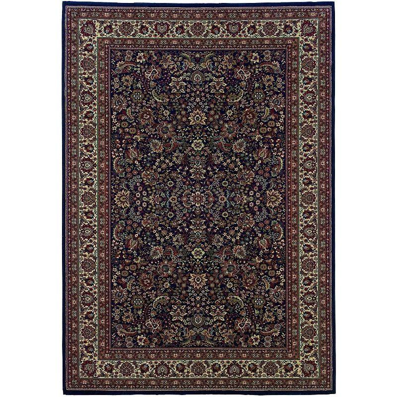 Ariana Blue Persian Border Low Pile Area Rug