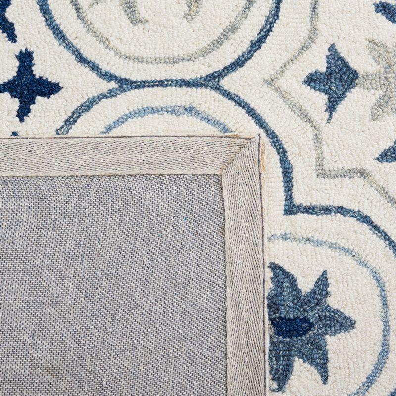 Micro-Loop MLP381 Hand Tufted Indoor Area Rug - Ivory/Sage - 8'x10' - Safavieh