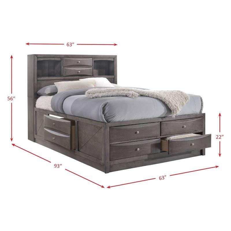 Madison Storage Bed Gray - Picket House Furnishings