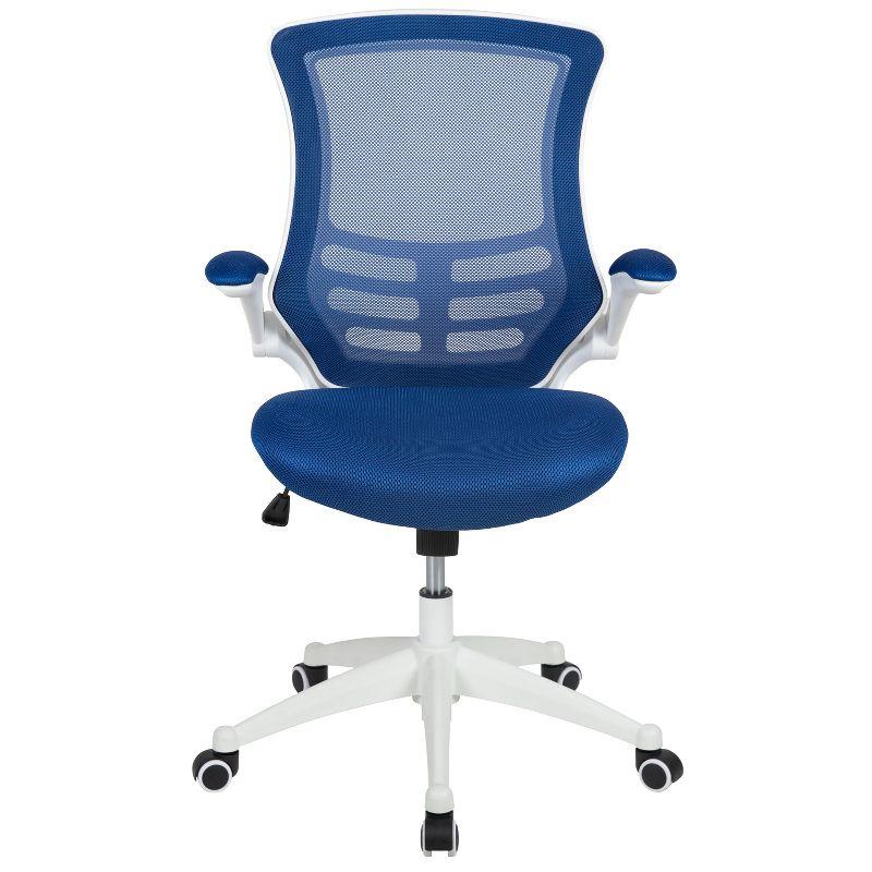 Jayetta Mid-Back Mesh Swivel Ergonomic Office Chair with Flip-Up Arms by Flash Furniture