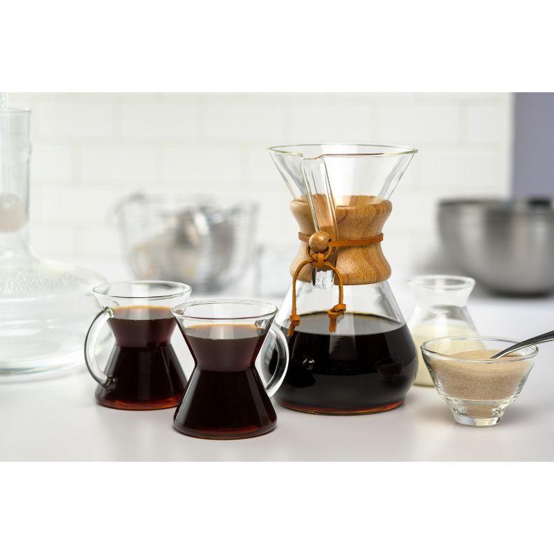 Chemex ® 8-Cup Glass Pour-Over Coffee Maker with Natural Wood Collar