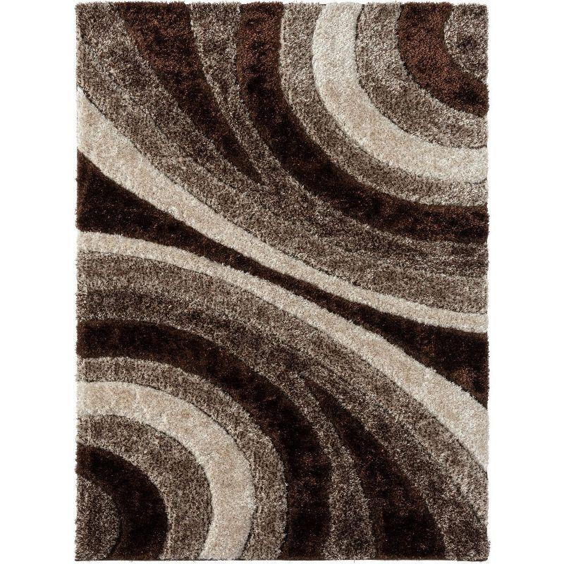 Luxe Weavers Modern Shag Geometric Area Rug