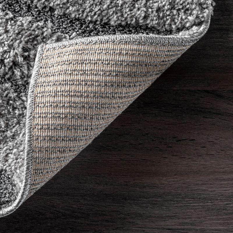Nuloom Carolyn Abstract 10x14 Shag Indoor Area Rug for Living Room Bedroom Dining Room Nursery, Dark Grey