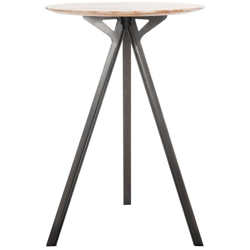 Axel Tripod Pub Table - DTB3700A - Grey Wash/Black - Safavieh