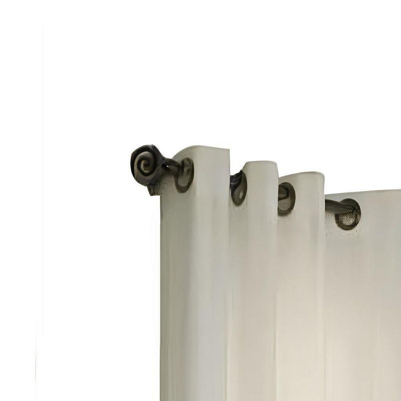 Thermalogic Galion Solid Color Semi-Sheer Thermal Grommet Single Curtain Panel