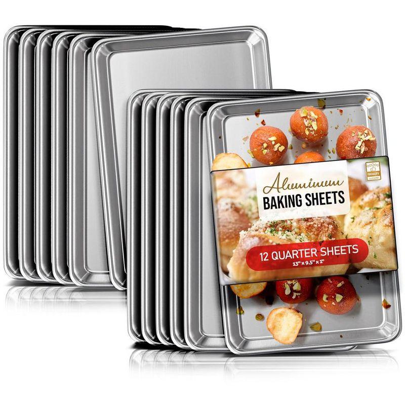 Joytable Joytable Non-Stick Aluminized Steel Quarter Sheet Pan Set (Set of 12)
