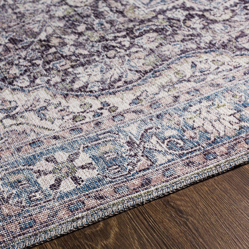 6'7"x9' Colin Traditional Machine Washable Rug Light Blue - Artistic Weavers