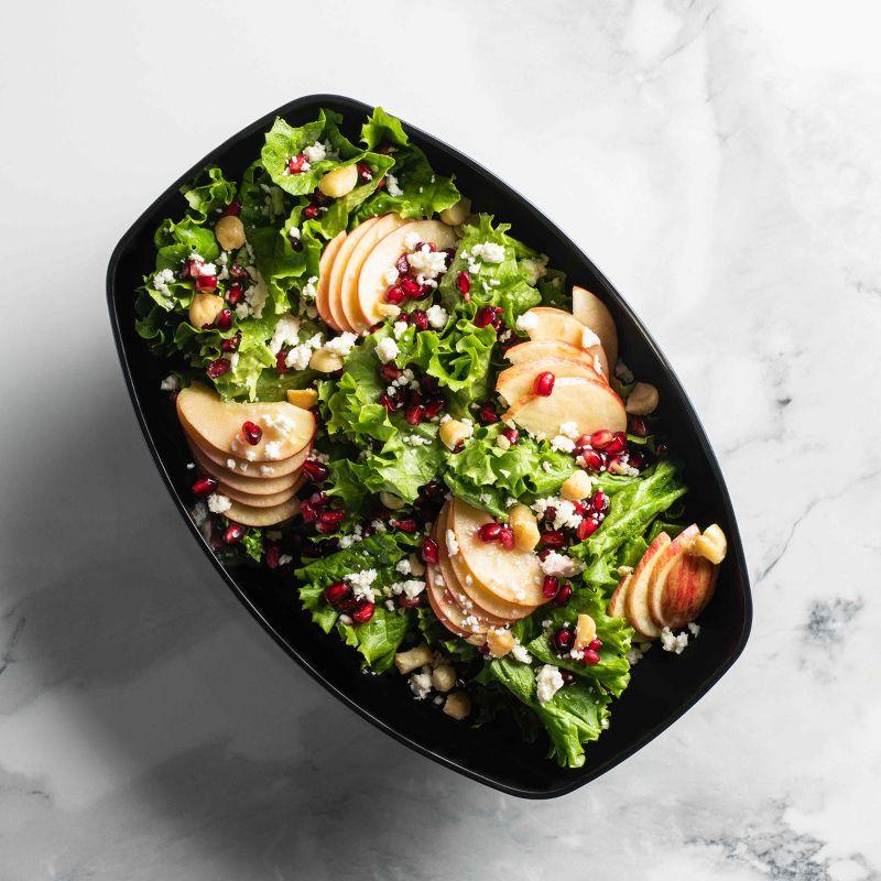 Posh Setting Black Oval Salad Bowl - 72 oz. - 4 Pack