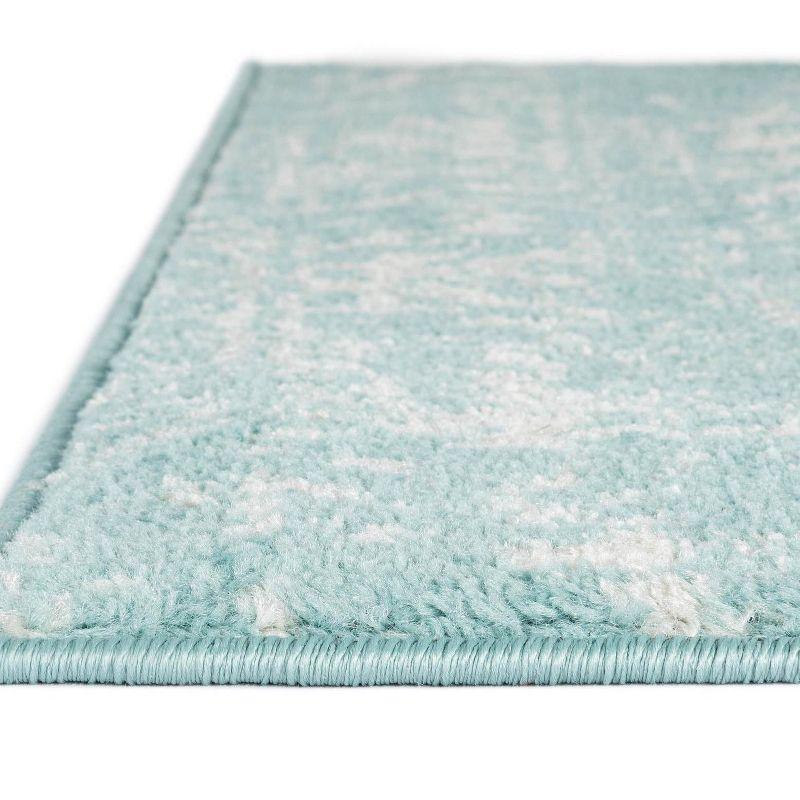Unique Loom 5' 3 x 5' 3 Square Aqua Richmond Medallion Area Rug
