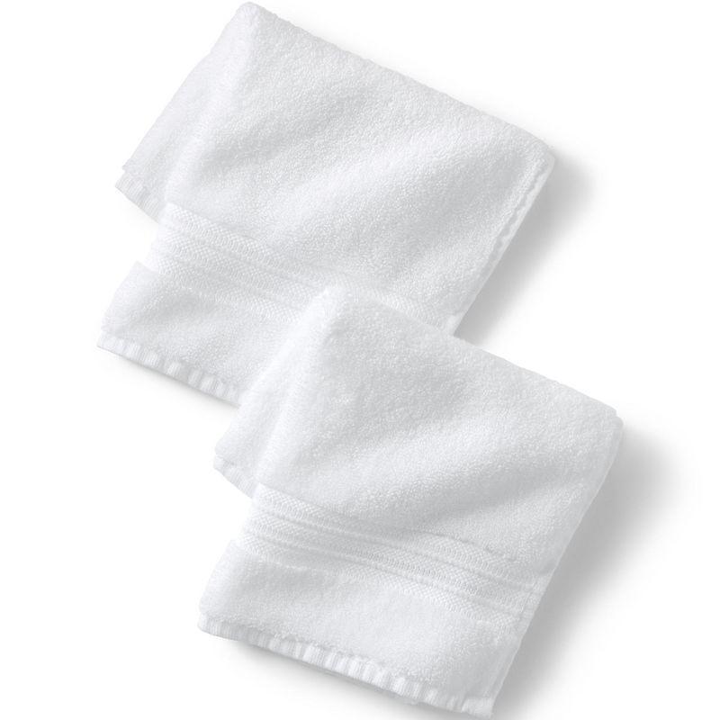 White Turkish Cotton Plush Washcloth Set - 2 Pieces