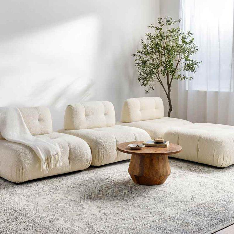 Livabliss Margot 5'3"x7' Rectangle Woven Indoor Area Rugs Navy/Cream