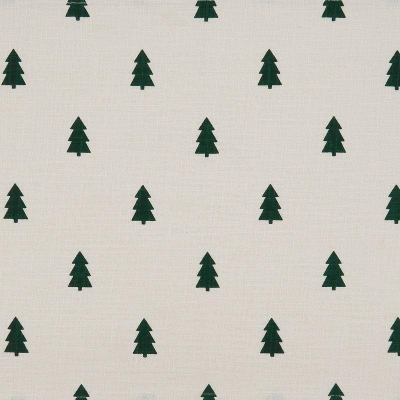 Saro Lifestyle Saro Lifestyle Christmas Tree Design Table Mats (Set of 4), Ivory, 14"x20"