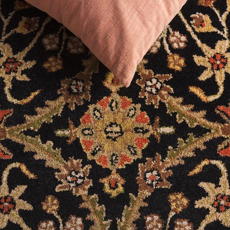 Antiquity AT249 Hand Tufted Indoor Accent Rug - Black - 3'x5' - Safavieh