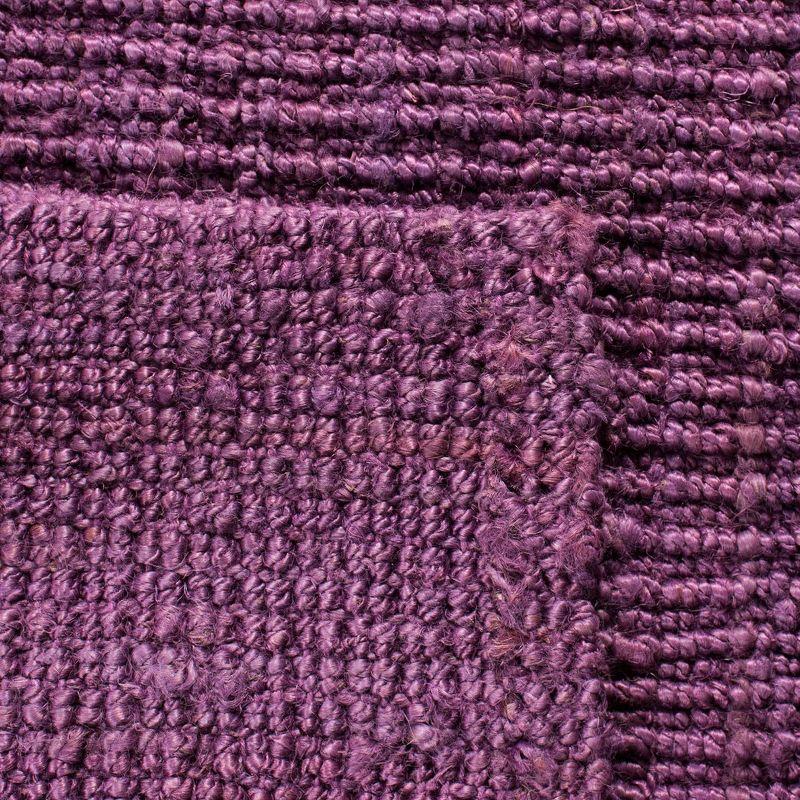 Natural Fiber NF447 Hand Woven Indoor Area Rug - Purple - 6'x6' - Safavieh