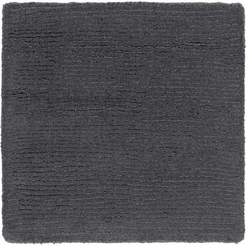 Hauteloom Brockton Solid Black Wool Rug