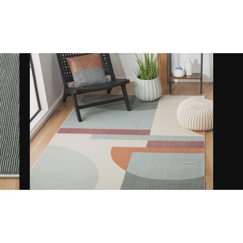 Orwell ORW370 Power Loomed Accent Rug - Ivory/Blue - 3'x3' - Safavieh.