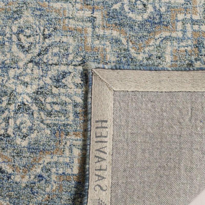 Abstract ABT201 Handmade Indoor Area Rug - Blue/Grey - 9'x12' - Safavieh