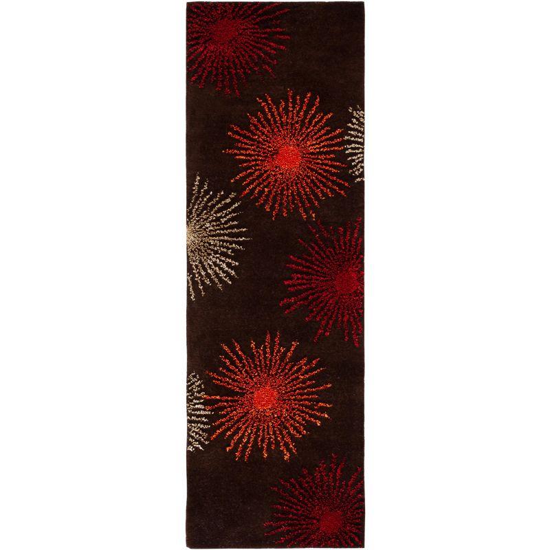 Soho SOH712 Hand Tufted Runner Rug - Brown/Multi - 2'6"x6' - Safavieh.