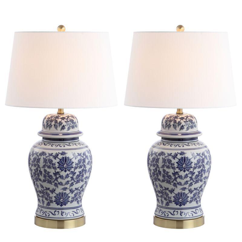 Arwen Table Lamp (Set of 2) - Blue/White - Safavieh.