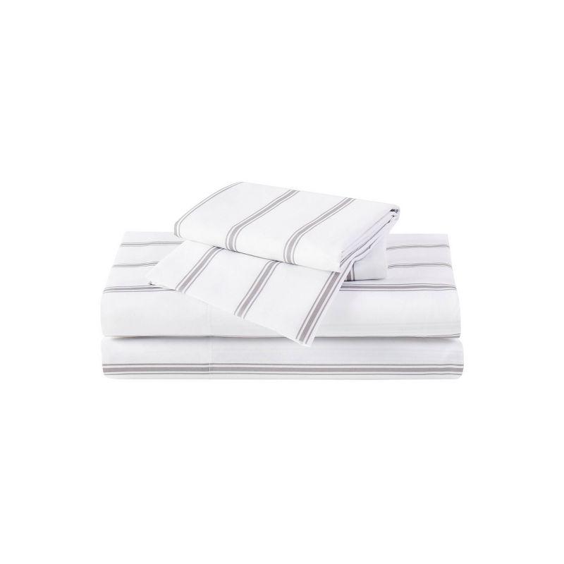 Truly Soft Ticking Stripe Microfiber Plaid Sheet Set