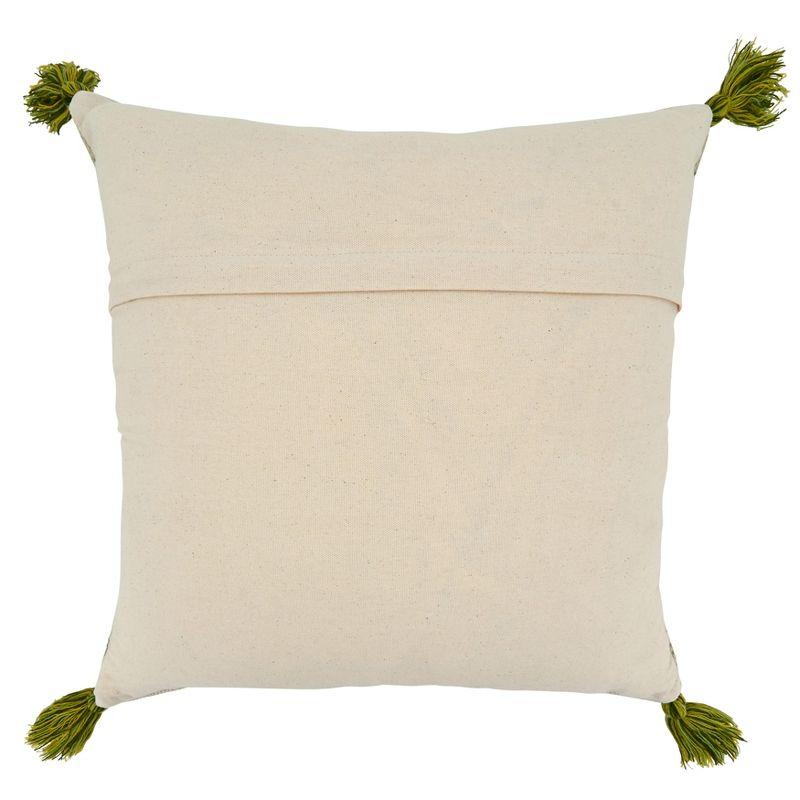 Saro Lifestyle Saro Lifestyle Floral Design Embroidered Pillow Cover