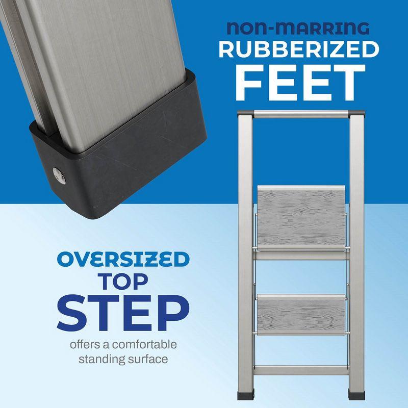 Sorfey Sorfey Step Ladders 2 - Step Steel Lightweight Folding Step Stool