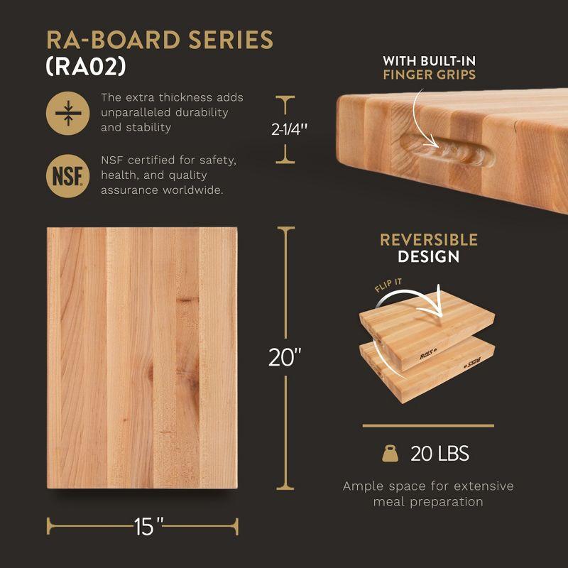 John Boos Wood Edge Grain Reversible Cutting Board