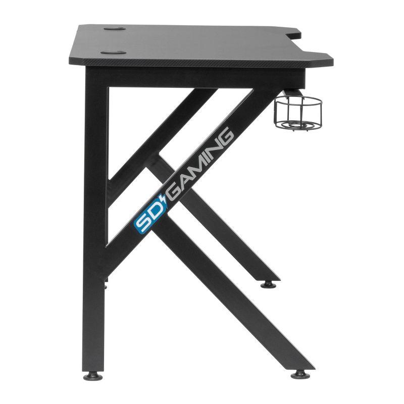 SD Gaming Saga PC Gaming Desk with Charging Hub