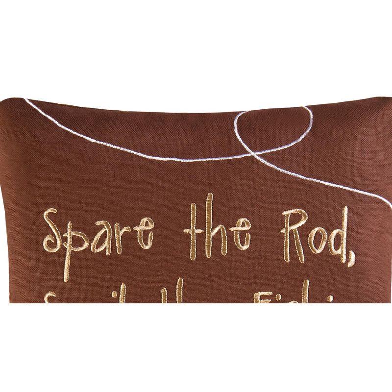 C&F Home Spoil The Fishin Embroidered Pillow