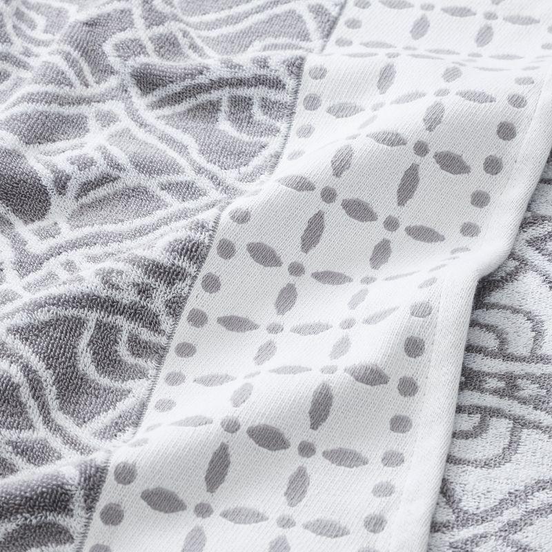 Modern Threads Modern Threads 6 Piece Set, 2 Bath Towels, 2 Hand Towels, 2 Washcloths Yarn Dyed Jacquard/Solid Towel Set Charlize