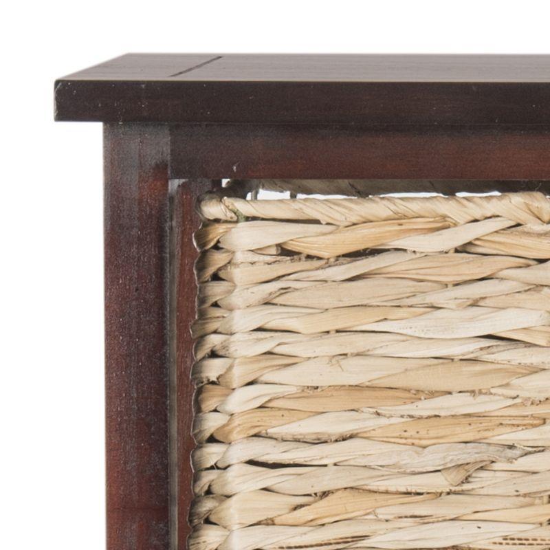 Vedette 5 Wicker Basket Storage Tower - AMH5739 - Cherry - Safavieh Couture