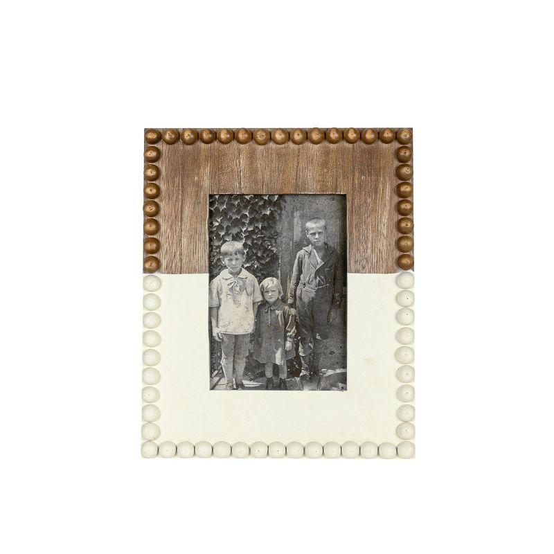 Foreside Home & Garden White Dipped Picture Frame