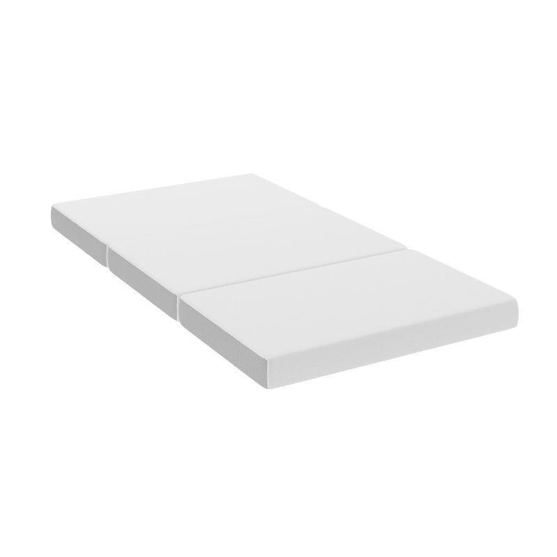 Flash Furniture Cloud Portable Tri-Fold Cooling Memory Foam Mattress in a Box with Removable Washable Cover