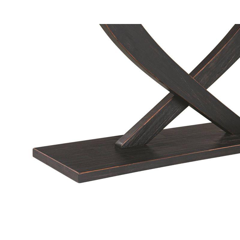 Rasmus Console Table Black Charcoal - Boraam: Acacia Wood, Hallway Display, Rubberwood Frame