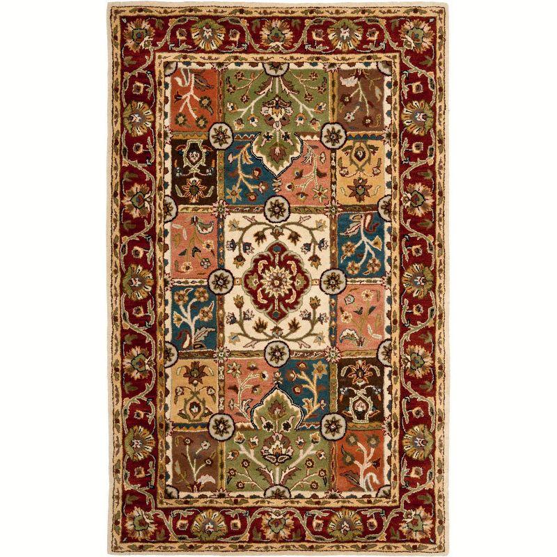 Heritage HG925 Hand Tufted Area Rug - Multi/Red - 4'x6' - Safavieh.
