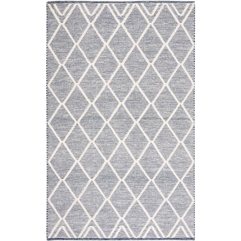 Natura NAT832 Hand Woven Area Rug - Navy/Ivory - 4'x6' - Safavieh.