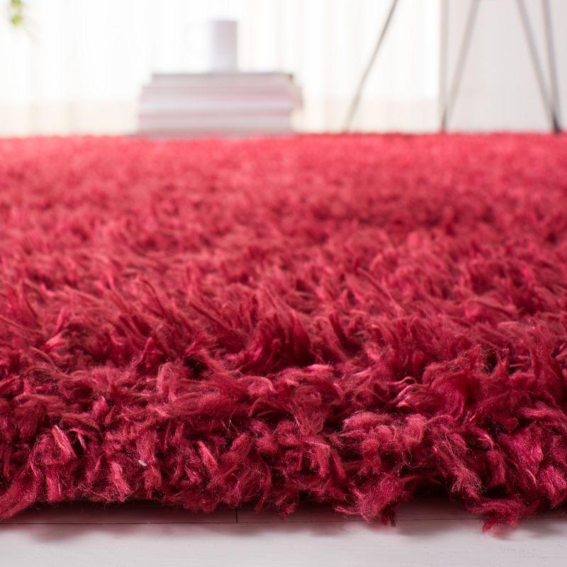 Madrid Shag 200 MDG256 Power Loomed Indoor Area Rug - Red - 4'x6' - Safavieh
