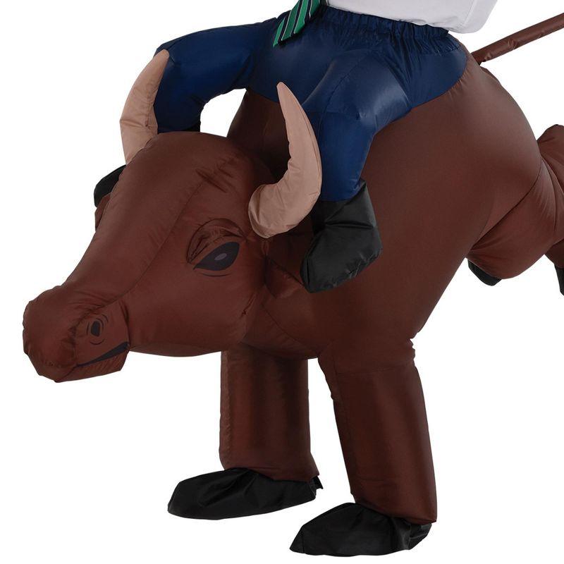 Amscan Inflatable Bull Rider Adult Costume | One Size