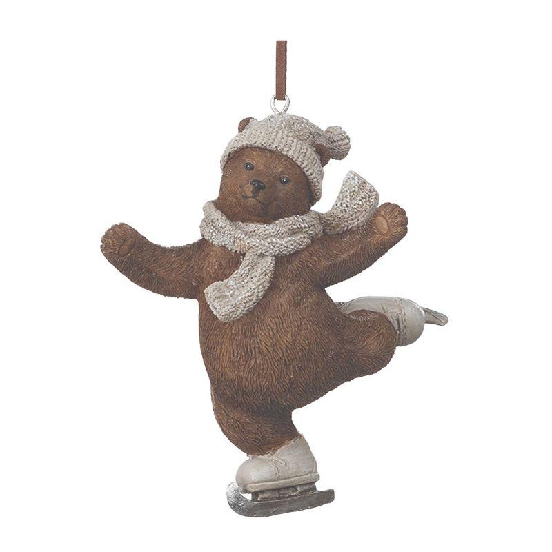 Melrose Skate and Snowboard Bear Ornament (Set of 4)
